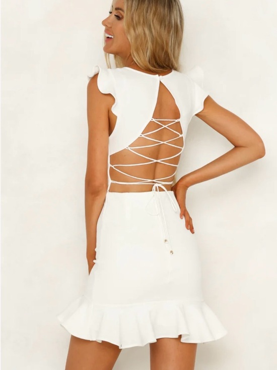Hello Molly Dresses & Skirts - Hello Molly Take The Reigns Dress White